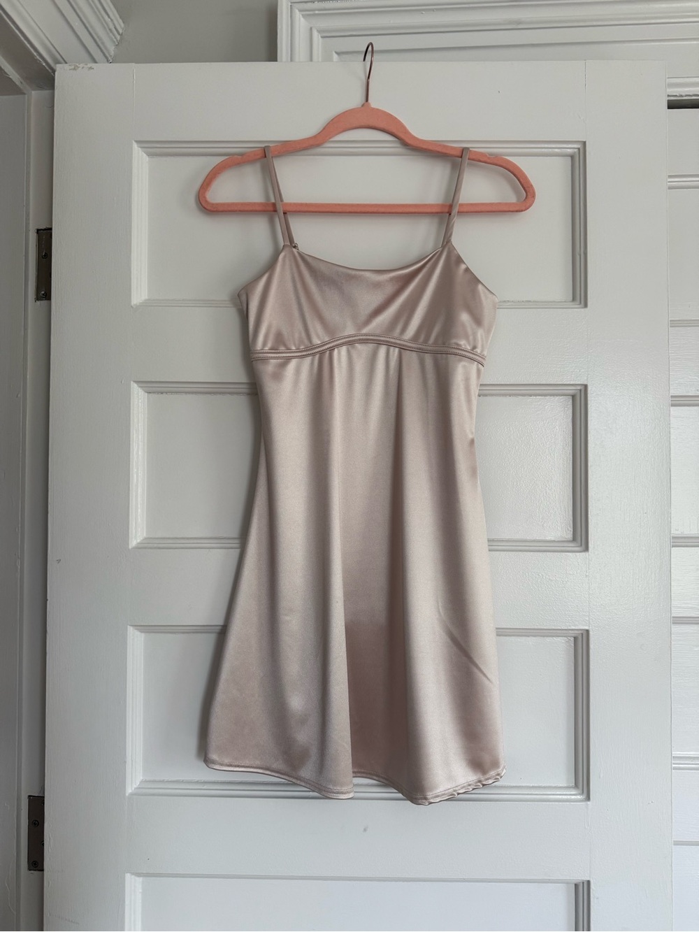 Altar'd State Satin Slip Chemise - Champagne Blush